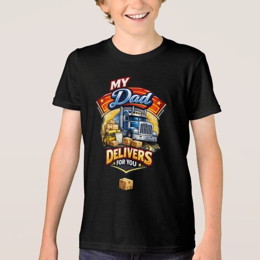 トラック運転手 トライブレンドTシャツ (正面)