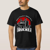 トラック運転手 名前入りギフトTシャツ Tシャツ (正面)