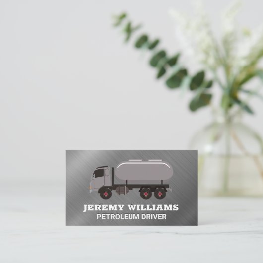 トラック運転手 |石油ガス 名刺 (スタンド正面)