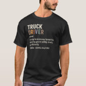 トラック運転手 Tシャツ (正面)