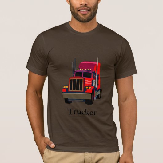 トラック運転手 Tシャツ (正面)