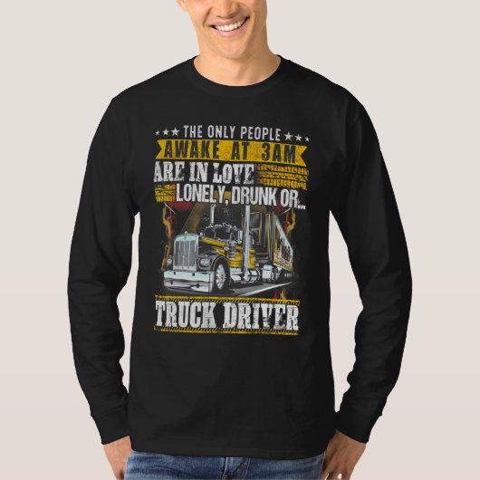 トラック運転手 Tシャツ (正面)