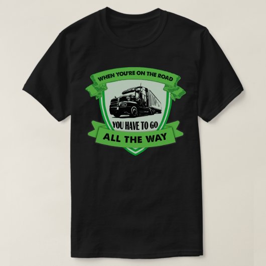 トラック運転手 Tシャツ (デザイン正面)