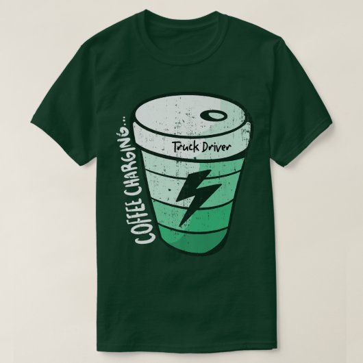 トラック運転手 Tシャツ (デザイン正面)