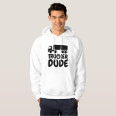 トラック運転手DUDE Tシャツフード付 パーカ (正面フル)