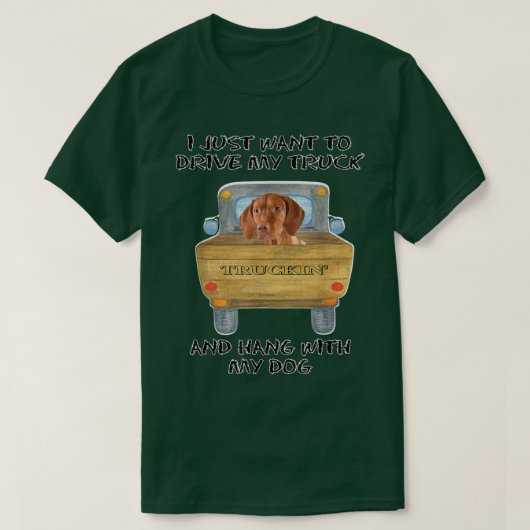 トラック運転犬ビズラス Tシャツ (デザイン正面)