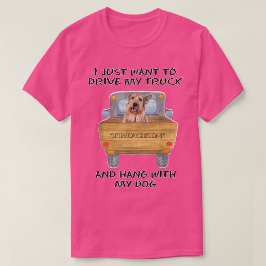 トラック運転犬ベルガーピカード Tシャツ (デザイン正面)