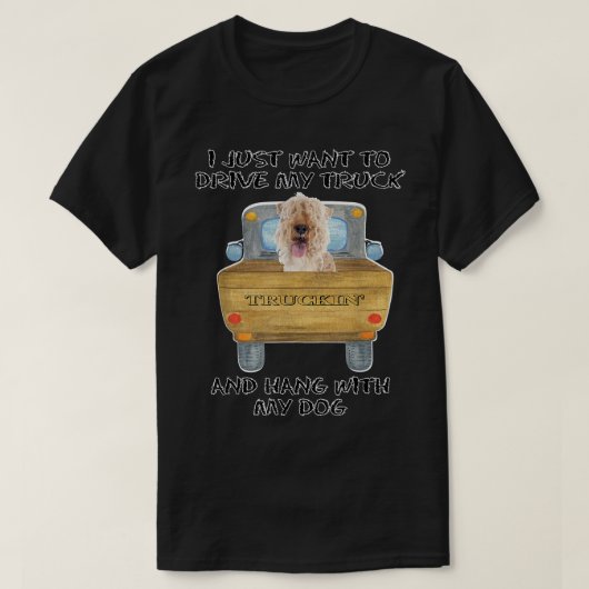 トラック運転犬レイクランドテリア2803 Tシャツ (デザイン正面)