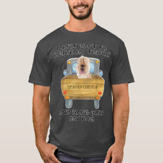 トラック運転犬レイクランドテリア Tシャツ