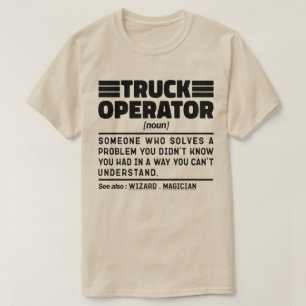 トラック運転者名詞重機専門医 Tシャツ