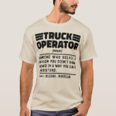 トラック運転者名詞重機専門医 Tシャツ (正面)