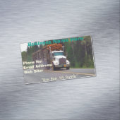 トラック運送の会社配達輸送の名刺 マグネット名刺 (インサイチュ)