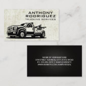 トラック運送サービス |テクスチャグランジ背景 名刺 (正面/裏面)
