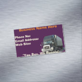 トラック運送会社の配送Bizカード マグネット名刺 (インサイチュ)