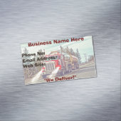 トラック運送会社の配送Bizカード マグネット名刺 (インサイチュ)