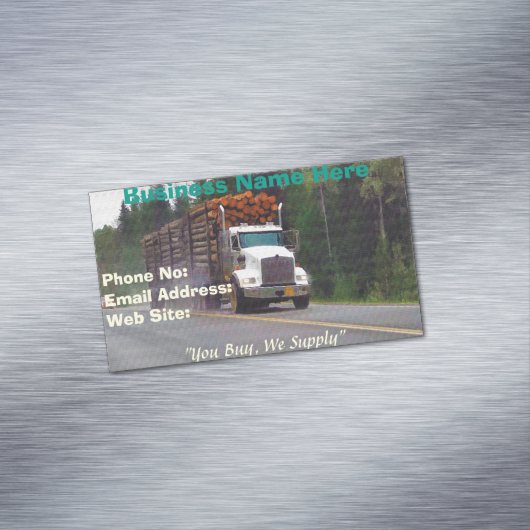 トラック運送会社の配送Bizカード マグネット名刺 (インサイチュ)