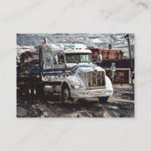 トラック運送会社ヘビートランスポートBizカード 名刺 (裏面)