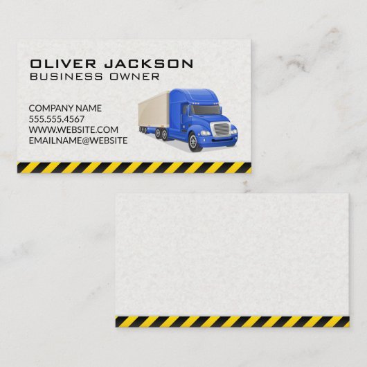 トラック運送業界 名刺 (正面/裏面)