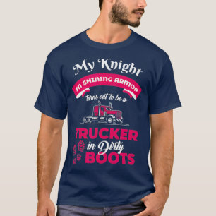トラック運送輝くトラックのトラック騎士 Tシャツ