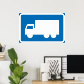 トラック道路標識ポスター ポスター (ホームオフィス)