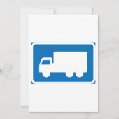 トラック道路標識招待状 招待状 (正面)