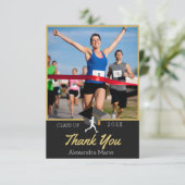 トラック選手 卒業おめでとう バナー サンキューカード (スタンド正面)