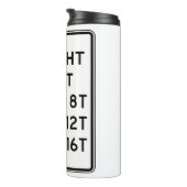 トラック重量制限道路標識 タンブラー (回転右)