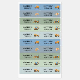 トラック防水学校名ラベルシール少年 ラベル