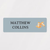 トラック防水学校名ラベルシール少年 ラベル (デザイン2)