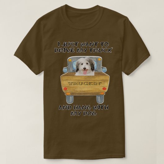 トラック駆動ドッグコトンデチュラー Tシャツ (デザイン正面)