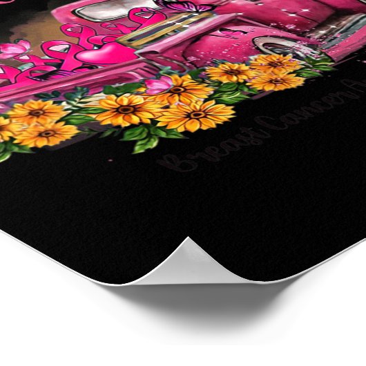 トラック10月に我々は衣服ピンク乳癌アワーン ポスター (角)