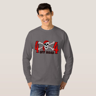トラック4x4オフロードスカルとボーンズマッドボギン tシャツ