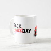 トラック(あらゆる)日 コーヒーマグカップ (正面左)