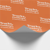 トラック、カウボーイズ、カントリーミュージック ラッピングペーパー (角)