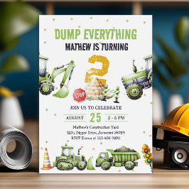 トラック&ダイガース建築2nd誕生日パーティー 招待状