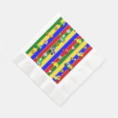 トラック、トラクター、車と交通シンボルや象徴誕生日 縁ありランチョンナプキン (角)