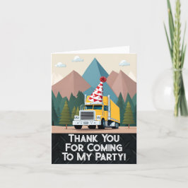 トラック ハッピー バースデー パーティー 面白い 輸送 サンキューカード