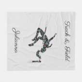 トラック&フィールドハイバーライトグレーフリースブランケット フリースブランケット (正面(横))