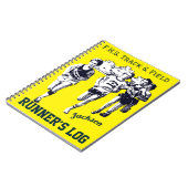 トラック&フィールドランナーのログパーソナライズされた ノートブック (左側)