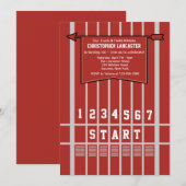 トラック＆フィールド スタートライン招待状 招待状 (正面/裏面)