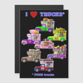 トラック（フードトラック）マグネットが大好き マグネット招待状 (正面/裏面)