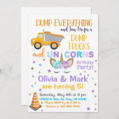 トラック&ユニコーン兄弟姉妹の招待。 招待状 (正面/裏面)