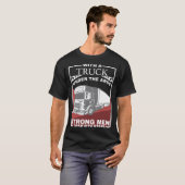 トラック リグ 面白い エクササイズ かっこいい Tシャツ (正面フル)