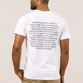トラック、操業懸命 Tシャツ (裏面)