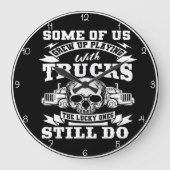 トラック：育った、まだ ラージ壁時計 (正面)