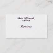 トラック、車の名刺 名刺 (裏面)