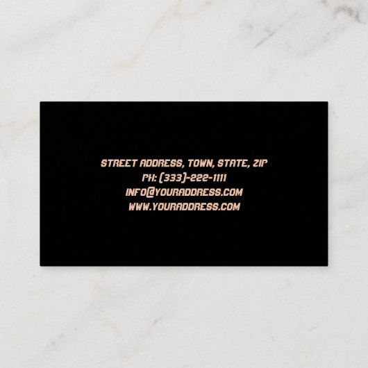 トラック – 輸送および物流の名刺 名刺 (裏面)