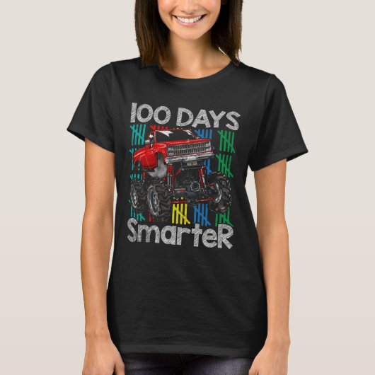 トラック 100日賢くなった子供たち 100日目の学校 Tシャツ (正面)