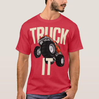 トラックitモンスター4x4ピックアップトラックレッドネックカウボーイC Tシャツ