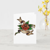 トラッドタトゥー005ステッカー カード (黄色い花)